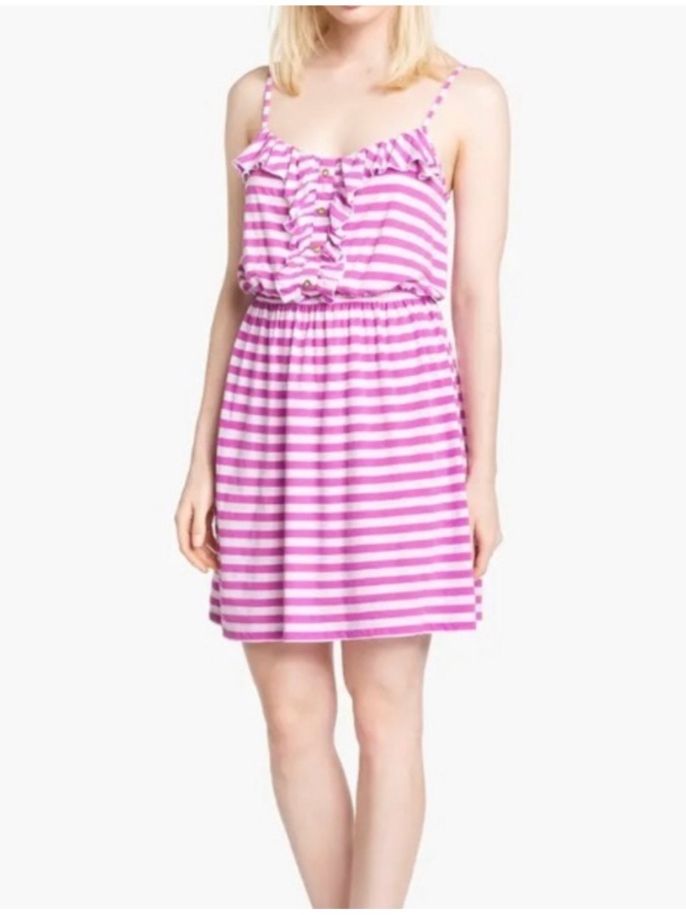 Lilly Pulitzer Dress Women's Medium Callisto Striped Sundress Strappy Preppy